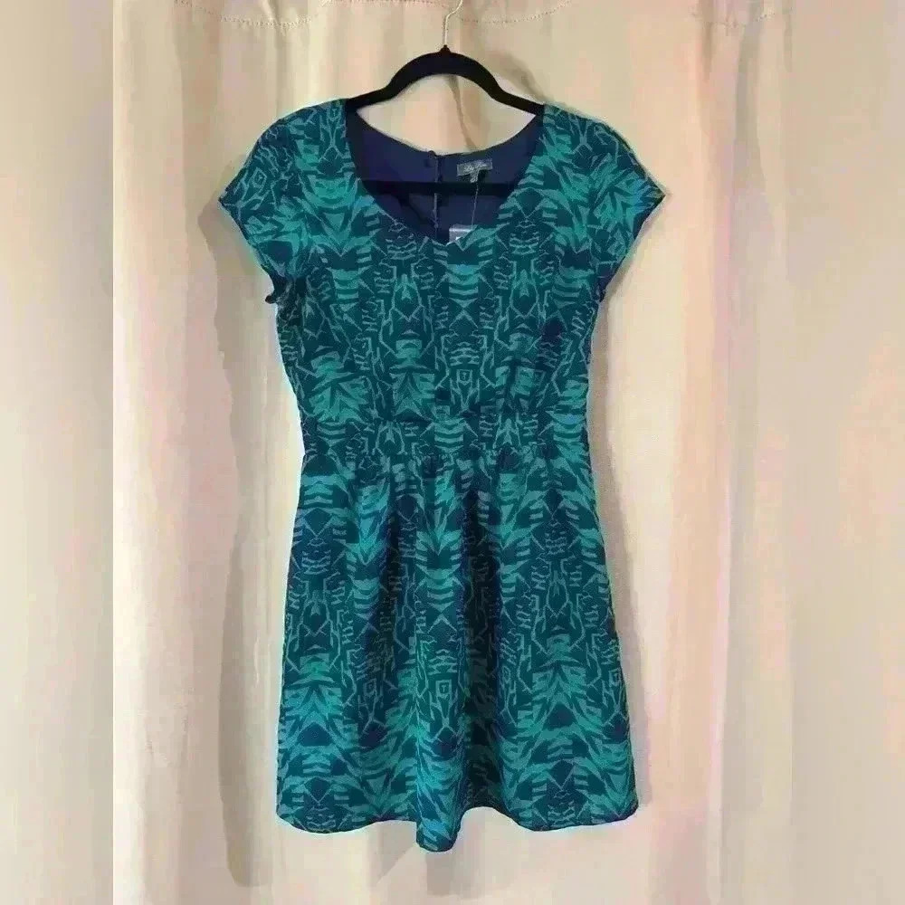 Women’s Lily Rose Blue and Green Dress